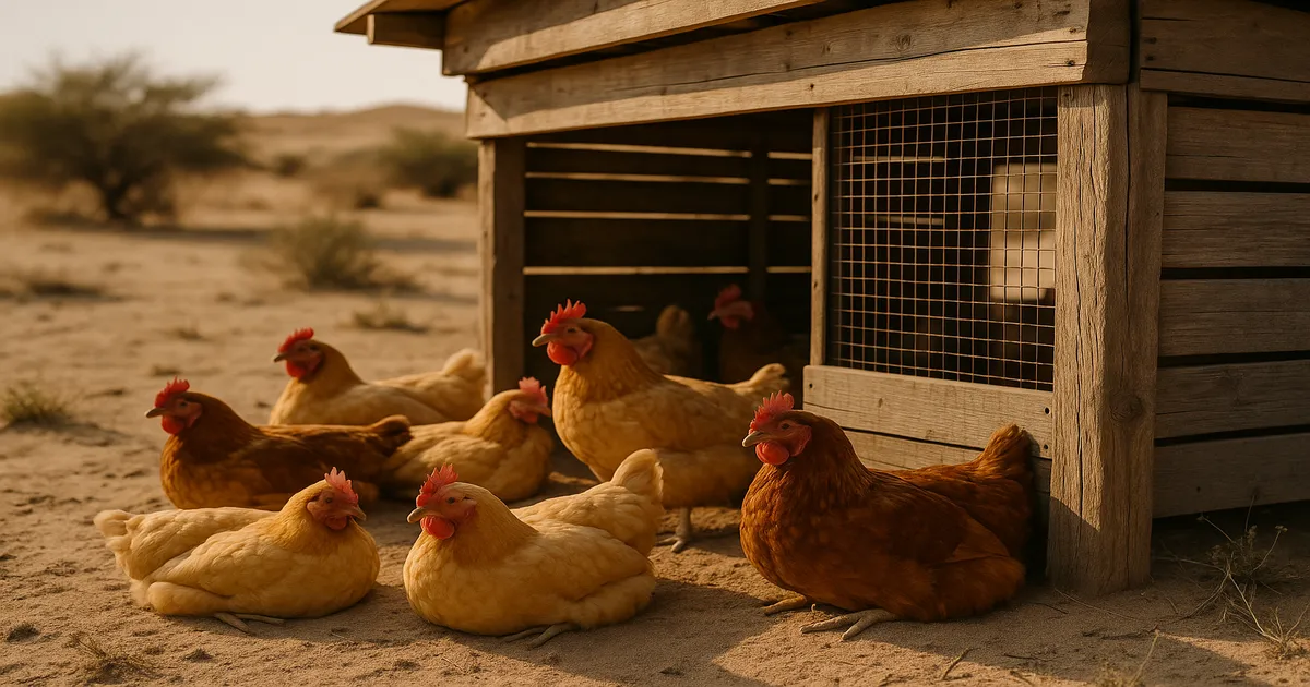 How to Raise Chickens in a Crimson Desert Climate